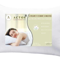 Microfibre Solid Sleeping Pillow Pack of 1-image-66