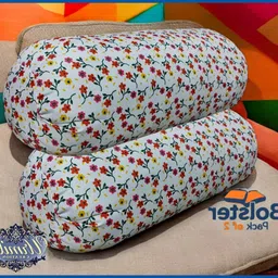 urmila creation Microfibre Floral Bolster Pack of 2-picture-19