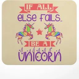 LASTWAVE If All Else Fails Be A Unicorn Design 2, Unicorn Graphic Printed Mousepad Non Slip Base Mousepad-image-3