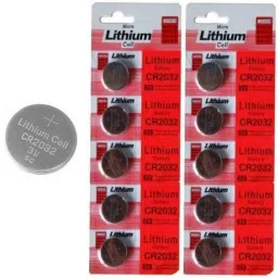 10pc Micro Lithium Cell CR2032 Coin3v Non RechargeableLithium Manganese Button CellCR2032 Computer Motherboard CMOSCell PACK of 10Battery-image-2