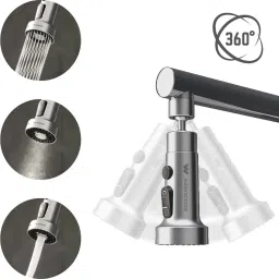 Aera Wide Kitchen Tap Extender - 3 Flow modes, 80% water saving, 360 rotation Faucet Nozzle-16