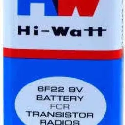 9 Volt HI-WATT 9V Long Life Carbon Zinc Batteries (Pack of 1) Battery-image-25