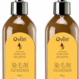 Japanes Hair dye shampoo for Women & Men All Hair Types| Natural & Long-Lasting , BLACK-image-1