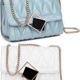 Blue, White Women Sling Bag Women Sling Bag Bag - Regular Size For Women's/Girls-image-90