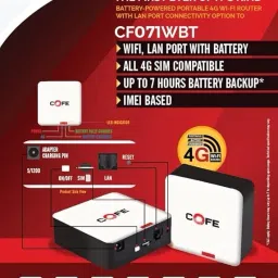 COFE 4G Internet WiFi Device with Internal Range 100 mtr 4G Router 2.4 GHz 300 Mbps Wifi Speed Single Band Internal Antenna MiFi (Sim Based) image 5