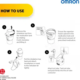 OMRON compressor nebulizer ne- c106 with Nebuliser Kit Nebulizer image 5