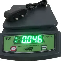 Skeisy mini ts-470L-black power up to 10kgx1gm with charging adaptor Weighing Scale-image-5