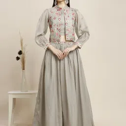 Embroidered Stitched Lehenga Choli-image-41