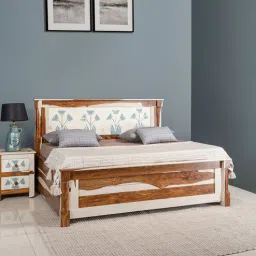 fabuliv Orion Sheesham Wood Queen Size Bed in Dual Finish With Hydraulic Storage-picture-30