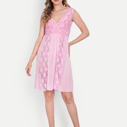 Xivir Self Design V-Neck Baby Doll-picture-29