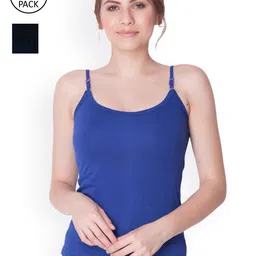 Dollar Missy Pack Of 2 Combed Cotton Camisoles-image-98