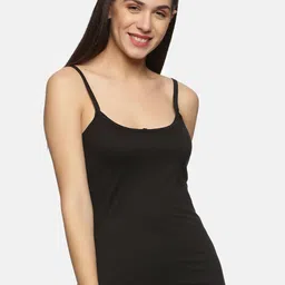 NOT YET by us Women Black Solid Cotton Camisoles-image-39