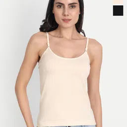 Aimly Pack of 3 Adjustable Strap Cotton Camisoles-image-99