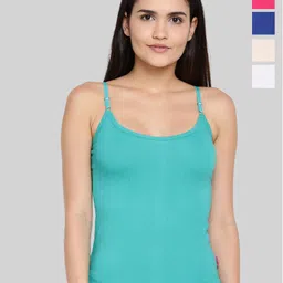 Dollar Missy Pack of 5 Women Combed Cotton Camisole-picture-27