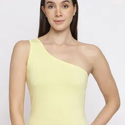 La Intimo Pack of 2 One Shoulder Non Padded Camisoles-image-74