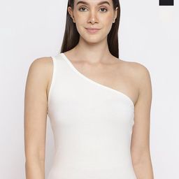 La Intimo Pack of 3 One Shoulder Camisoles-image-50