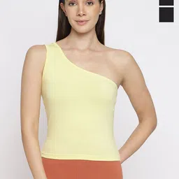 La Intimo Pack Of 3 One Shoulder Camisoles-image-98