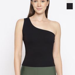 La Intimo Women One Shoulder Pack Of 3 Non Padded Camisoles-image-81