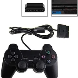 PS2 WIRED CONTROLLER FOR COMPITABLE PS2 CONSOLE (BLACK) Limited Edition with Game Add-On image 4