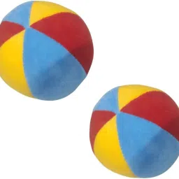 Soft Colourful Balls for Kids/Toddlers/Babies, 2 Pcs Combo, Age 6 Months+- 14 cm-19