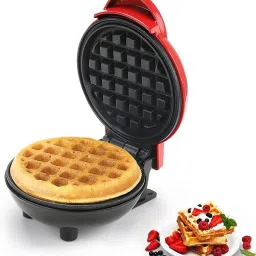 Mini Waffle Maker SS Non-Stick Electric Iron Machine Waffles, Pan Cakes M11 Waffle Maker-13