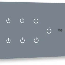 iotics Smart Touch Switch for 7 Light & 1 Dimmer, Remote, Mobile App, Voice Control Smart Switch-16