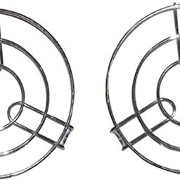Stainless Steel Round Donga Cooker Stand/Steaming Tray Stand for Kitchen, Cooking Pot, Steamer Rack, Stand Cookware Tool(Set of 2) mirror Trivet-8