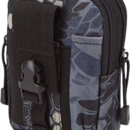 MOMISY Mobile Cell Phone Holster, Oxford Cloth Case Cover for Men (GreyBlack) Mobile Cell Phone Holster-image-46