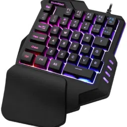 Sanctuary One Handed Gaming Keyboard | Gaming keypad | RGB LED Backlit, Macro Keys, 35 Keys Portable Mini Gaming Keypad Ergonomic Game Controller for PC PS4 Xbox Gamer ( One Handed Gaming Keyboard) Wired USB Handheld Gaming Keyboard Compatible with Desktop, Laptop, Mac image 2