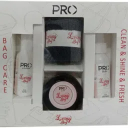 Pro BAG CLEANING KIT I LEATHER AND SYNTHETIC BAG CLEANER DEO MOISTURIZER CLOTH Leather Shoe Cleaner-image-65