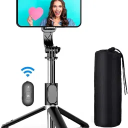POZUB Dustproof Bag+ R1S Remote Control Selfie Stick and Stand With Flash Light Tripod, Monopod, Monopod Kit, Tripod Ball Head, Tripod Bracket, Tripod Clamp, Tripod Kit-image-17