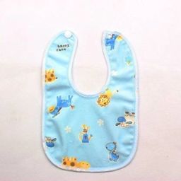 waterproof, super soft cotton daily use, elegant and stylish velcro bib for baby-image-3