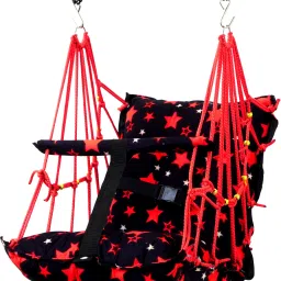 cotton new born baby swing for kids children jhula hanging cradle chair 1-5 Year-picture-18