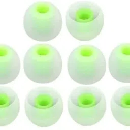 BBS PRO Green white 10 pcs Earbuds Rubber earphone tips replacement headphone cushion In The Ear Headphone Cushion-image-41