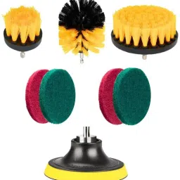 8 Pcs Electric Drill Brush Attachment Set, Power Scrubber Cleaning Tool Kit Cordless Cleaning Brush-14