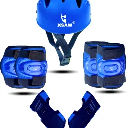 Protective Gear Set for Cycling Riding Sports Age for 15+ Year Blue Skating Kit Skating Kit-picture-21