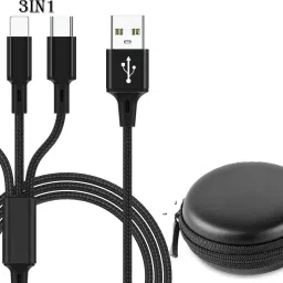 BUFONA Quick Charge Charging NylonBraided Fast Multi Charger Cable 3in1 Data Cable Charging Pad-picture-5