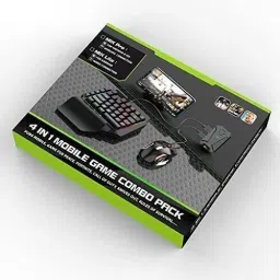HG WORLD Gaming Keyboard Mouse Converter 4 in 1 Mobile Game Combo Pack Gaming Accessory Kit image 2