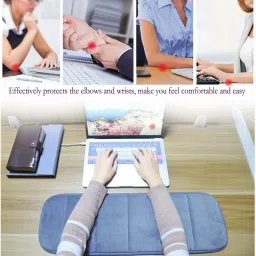 Onlyeasy Keyboard Wrist Elbow Support Mat for Office, Working Gaming(7.5 x 23inch) 2pc Foam Wrist Elbow Support Mat Wrist Rest image 5
