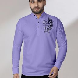 Men Printed Cotton Blend Straight Kurta-image-81