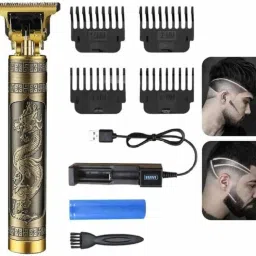 UZAN T BLADE Trimmer Haircut Grooming Kit Metal Body Fully Waterproof Grooming Kit 90 min Runtime 4 Length Settings-image-89