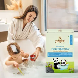 Cuddlez Organic La Mu Shu Pure Joy Bath Soap with Coconut Oil, Rosehip oil-image-3