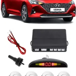 GS208 Silver Car Reverse Parking Sensor with LED Display 4 Sensor G208 Parking Sensor-image-5
