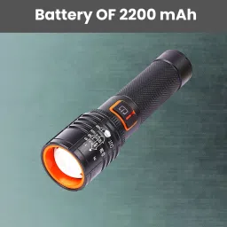 Rechargeable Torch Light, Telescopic Zoom, Ultra Bright LED Flashlight Z133 Torch-image-88