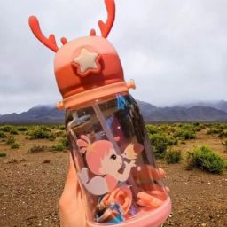 Reusable leak proof Deer Horn Shape Bottle for Kids-image-20