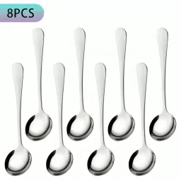 Rounded premium Stainless Steel Soup Spoon Set-37