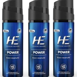 POWER No-Gas Perfume Body Spray - For Men (120 ml, Pack of 3) Deodorant Spray-For Men-7