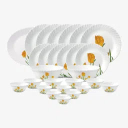 Pack of 27 Opalware Tulip Passion Dinner Set-11