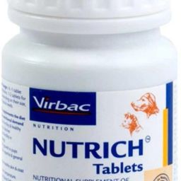 NUTRICH 30 Tablets , Nutritional supplement of vitamins and minerals for maintain fertility and maintain fertility in breeding dogs , healthy growth in pups , appetite and general health , maintain healthy skin and coat , vitamin , nutrition , calcium , energy Pet Health Supplements Pet Health Supplements-107
