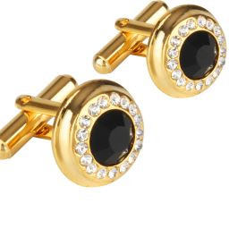 Shining Jewel Brass Cufflink-image-3